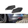 Maxton Design Heck Ansatz Flaps Diffusor für VOLKSWAGEN SCIROCCO MK.3 R FACELIFT schwarz Hochglanz