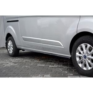 Maxton Design Seitenschweller Ansatz für Ford Transit Custom Mk1 FL schwarz Hochglanz