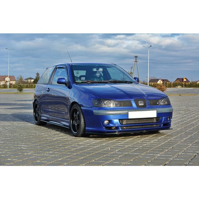 Maxton Design Front Ansatz V.1 / V1 für SEAT IBIZA MK2 FACELIFT CUPRA schwarz Hochglanz