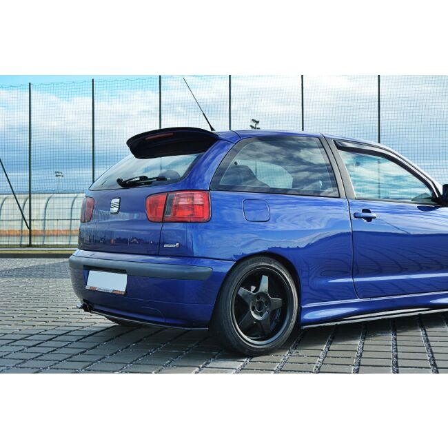 Maxton Design Heck Ansatz Flaps Diffusor für SEAT IBIZA MK2 FACELIFT CUPRA schwarz Hochglanz