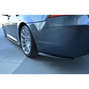 Maxton Design Heck Ansatz Flaps Diffusor für BMW 5er E60/E61 M Paket schwarz Hochglanz