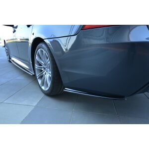 Maxton Design Heck Ansatz Flaps Diffusor für BMW 5er E60/E61 M Paket schwarz Hochglanz