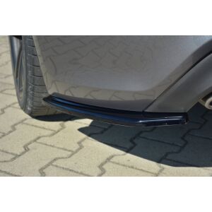 Maxton Design Heck Ansatz Flaps Diffusor für HYUNDAI GENESIS COUPÃ‰ MK.1 schwarz Hochglanz