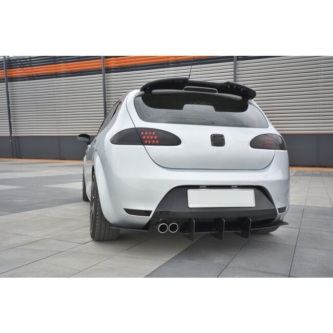 Maxton Design Heckdiffusor Ansatz für Heckschürze V.2 / V2 für Seat Leon Mk2 Cupra/ FR