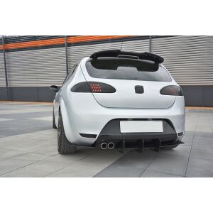 Maxton Design Heckdiffusor Ansatz für Heckschürze V.2 / V2 für Seat Leon Mk2 Cupra/ FR