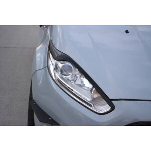 Maxton Design Scheinwerfer Blenden Böser Blick V.2 / V2 für Ford Fiesta ST / ST-Line / Standard Mk7 FL schwarz Hochglanz