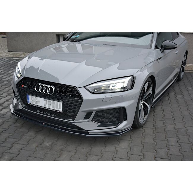 Maxton Design Front Ansatz V.1 / V1 für Audi RS5 F5 Coupe / Sportback schwarz Hochglanz