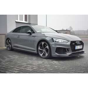 Maxton Design Front Ansatz V.2 / V2 für Audi RS5 F5 Coupe / Sportback schwarz Hochglanz