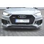 Maxton Design Front Ansatz V.2 / V2 für Audi RS5 F5 Coupe / Sportback schwarz Hochglanz
