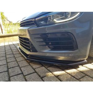 Maxton Design Front Ansatz V.1 / V1 für VOLKSWAGEN SCIROCCO MK.3 R FACELIFT schwarz Hochglanz