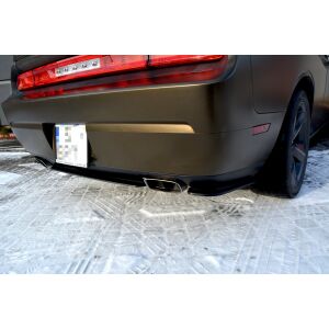 Maxton Design Heck Ansatz Flaps Diffusor für DODGE CHALLENGER MK3. PHASE-I SRT8 COUPE  schwarz Hochglanz