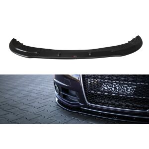 Maxton Design Front Ansatz für Audi A6 S-Line C6 FL  schwarz Hochglanz