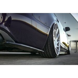Maxton Design Heck Ansatz Flaps Diffusor für Audi A6 S-Line C6 / C6 FL Limousine / Avant schwarz Hochglanz