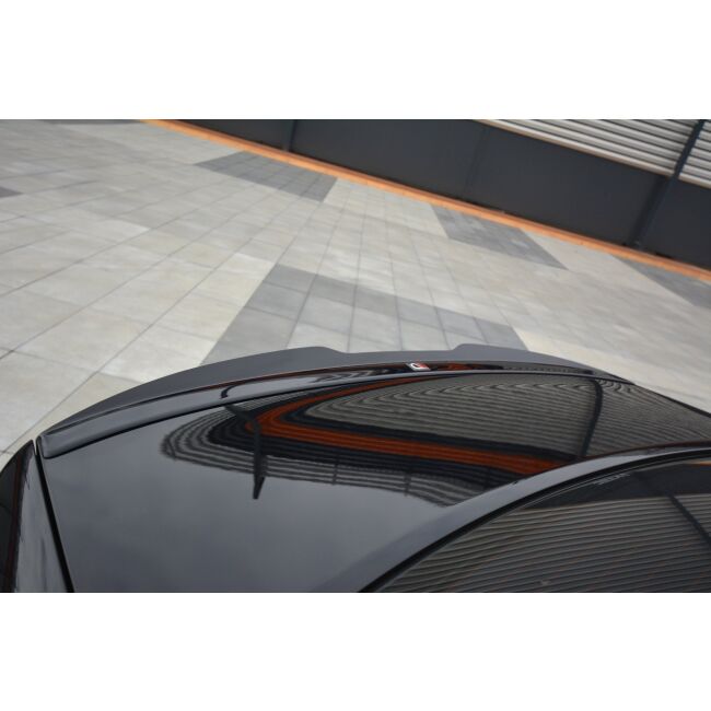Maxton Design Spoiler CAP für HONDA ACCORD MK8. CU-Serie vor Facelift SEDAN schwarz Hochglanz