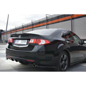 Maxton Design Spoiler CAP für HONDA ACCORD MK8. CU-Serie vor Facelift SEDAN schwarz Hochglanz