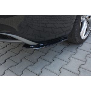 Maxton Design Heck Ansatz Flaps Diffusor für Audi A5 S-Line 8T FL Sportback  schwarz Hochglanz