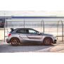 Maxton Design Seitenschweller Ansatz für Mercedes GLA 45 AMG SUV (X156) vor Facelift schwarz Hochglanz