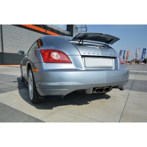 Maxton Design Heck Ansatz Flaps Diffusor für CHRYSLER CROSSFIRE schwarz Hochglanz