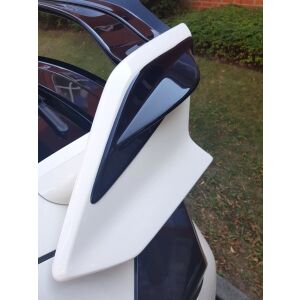 Maxton Design Spoiler Seiten Erweiterung HONDA CIVIC X TYPE R schwarz Hochglanz