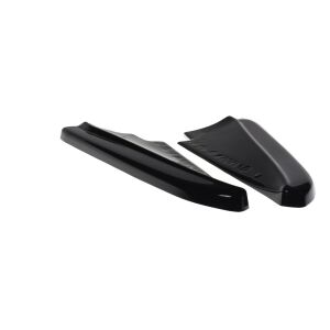 Maxton Design Heck Ansatz Flaps Diffusor für MASERATI QUATTROPORTE MK.6 vor Facelift schwarz Hochglanz