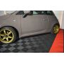 Maxton Design Seitenschweller Ansatz für FIAT 500 HATCHBACK vor Facelift schwarz Hochglanz