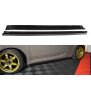 Maxton Design Seitenschweller Ansatz für FIAT 500 HATCHBACK vor Facelift schwarz Hochglanz