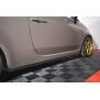 Maxton Design Seitenschweller Ansatz für FIAT 500 HATCHBACK vor Facelift schwarz Hochglanz