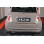 Maxton Design Heck Ansatz Flaps Diffusor für FIAT 500 HATCHBACK vor Facelift schwarz Hochglanz