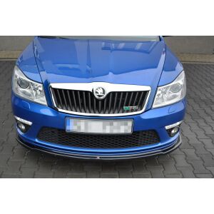 Maxton Design Front Ansatz V.2 / V2 für Skoda Octavia RS Mk2 FL schwarz Hochglanz