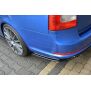 Maxton Design Heck Ansatz Flaps Diffusor für Skoda Octavia RS Mk2 / Mk2 FL Limousine / Combi schwarz Hochglanz