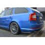 Maxton Design Heck Ansatz Flaps Diffusor für Skoda Octavia RS Mk2 / Mk2 FL Limousine / Combi schwarz Hochglanz