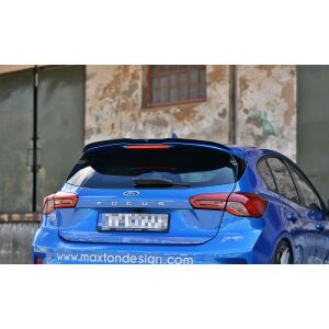 Maxton Design Spoiler CAP V.1 / V1 für Ford Focus ST-Line Mk4 schwarz Hochglanz