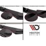 Maxton Design Heck Ansatz Flaps Diffusor V.1 / V1 für Ford Focus ST-Line schwarz Hochglanz