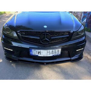 Maxton Design Front Ansatz für Mercedes AMG C63 W204 FACELIFT schwarz Hochglanz