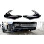 Maxton Design Heck Ansatz Flaps Diffusor für MERCEDES- BENZ C43 AMG W205 schwarz Hochglanz