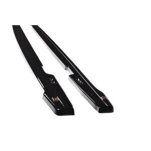Maxton Design Seitenschweller Ansatz für BMW 1er E81/ E87 FACELIFT schwarz Hochglanz