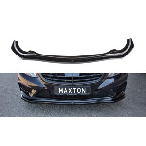Maxton Design Front Ansatz V.1 / V1 für Mercedes S-KLASSE AMG-LINE W222 schwarz Hochglanz