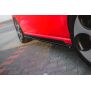 Maxton Design Seitenschweller Ansatz für  VOLKSWAGEN POLO MK5 GTI 6R vor Facelift schwarz Hochglanz