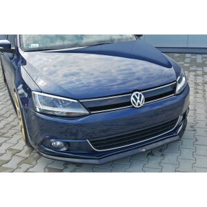 Maxton Design Front Ansatz V.2 / V2 für VOLKSWAGEN JETTA MK6 SEDAN vor Facelift schwarz Hochglanz