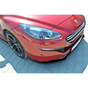 Maxton Design Front Ansatz V.1 / V1 für PEUGEOT RCZ FACELIFT schwarz Hochglanz