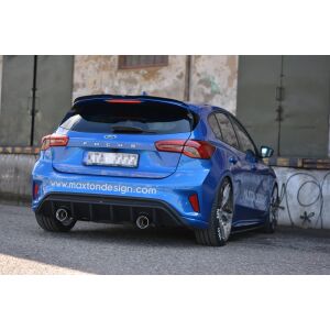 Maxton Design Heckdiffusor Ansatz für Ford Focus ST-Line Mk4 schwarz Hochglanz
