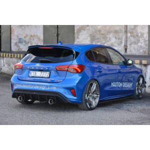 Maxton Design Heckdiffusor Ansatz für Ford Focus ST-Line Mk4 schwarz Hochglanz