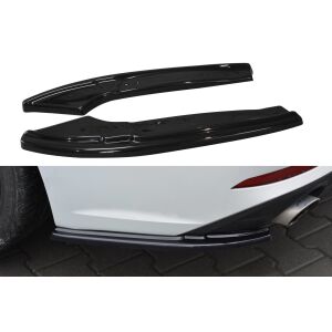 Maxton Design Heck Ansatz Flaps Diffusor für Audi A5 S-Line F5 Sportback  schwarz Hochglanz