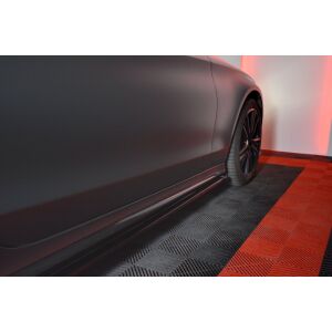 Maxton Design Seitenschweller Ansatz für MERCEDES- BENZ C-KLASSE W205 COUPE AMG-LINE schwarz Hochglanz