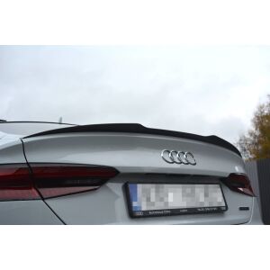 Maxton Design Spoiler CAP für Audi A5 S-Line F5 Sportback schwarz Hochglanz