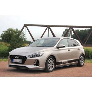 Maxton Design Seitenschweller Ansatz für HYUNDAI I30 MK3 HATCHBACK schwarz Hochglanz