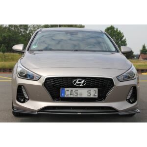 Maxton Design Front Ansatz V.1 / V1 für HYUNDAI I30 MK3 HATCHBACK  schwarz Hochglanz