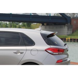 Maxton Design Spoiler CAP für HYUNDAI I30 MK3 HATCHBACK schwarz Hochglanz