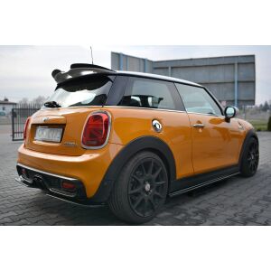 Maxton Design Spoiler CAP für MINI COOPER S MK3 vor Facelift 3-Türer (F56) schwarz Hochglanz