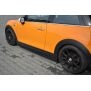 Maxton Design Seitenschweller Ansatz für MINI COOPER S MK3 vor Facelift 3-Türer (F56) schwarz Hochglanz